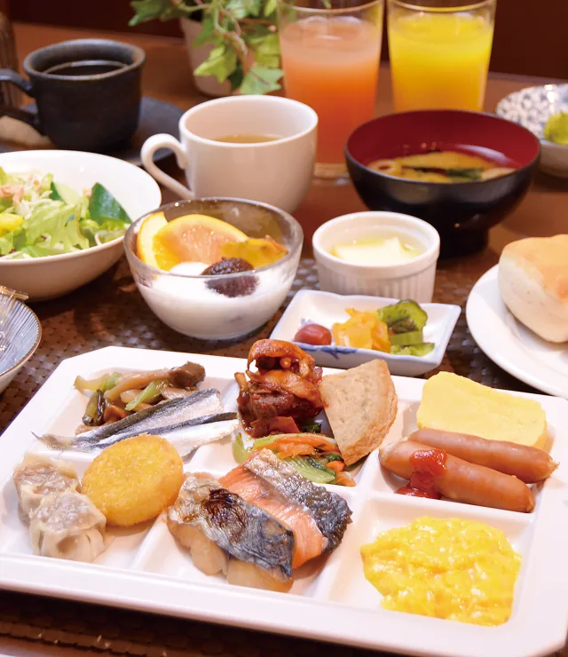 朝食ビュッフェ